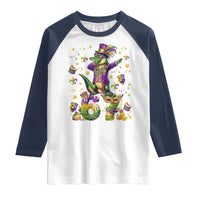 Funny Mardigator Alligator Six Seven Meme Raglan Shirt Mardi Gras Gifts