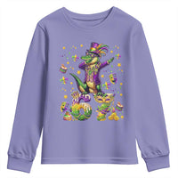 Funny Mardigator Alligator Six Seven Meme Youth Sweatshirt Mardi Gras Gifts