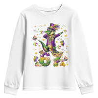 Funny Mardigator Alligator Six Seven Meme Youth Sweatshirt Mardi Gras Gifts