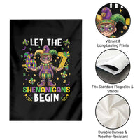 Let The 67 Shenanigans Begin Garden Flag Six Seven Meme Mardi Gras