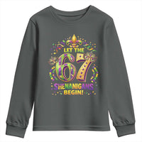 Mardi Gras Six Seven Youth Sweatshirt Let The 67 Shenanigans Begin