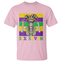 Funny Mardi Gras Skeleton T Shirt Six Seven Meme