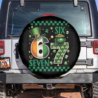 Funny St Patricks Six Seven Spare Tire Cover Gen Z Irish Gift