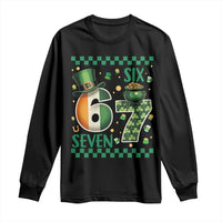 Funny St Patricks Six Seven Long Sleeve Shirt Gen Z Irish Gift