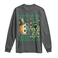 Funny St Patricks Six Seven Long Sleeve Shirt Gen Z Irish Gift