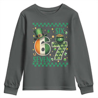 Funny St Patricks Six Seven Youth Sweatshirt Gen Z Irish Gift