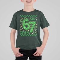 Funny St Patricks Day T Shirt For Kid Six Seven Meme Irish Gag Gift