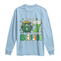 Funny St Patricks Day Six Seven Meme Long Sleeve Shirt Irish American Gift
