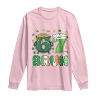 Funny St Patricks Day Six Seven Meme Long Sleeve Shirt Irish American Gift