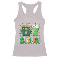 Funny St Patricks Day Six Seven Meme Racerback Tank Top Irish American Gift