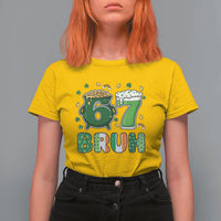 Funny St Patricks Day Six Seven Meme T Shirt For Women Irish American Gift