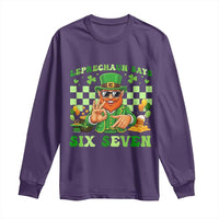Funny Leprechaun Says Six Seven Long Sleeve Shirt St Patricks Day