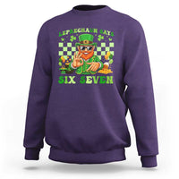 Funny Leprechaun Says Six Seven Sweatshirt St Patricks Day
