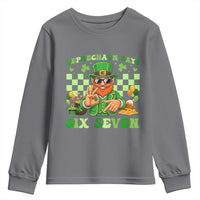 Funny Leprechaun Says Six Seven Youth Sweatshirt St Patricks Day