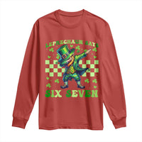 Leprechaun Six Seven Meme Long Sleeve Shirt Funny St Patricks Day Gift