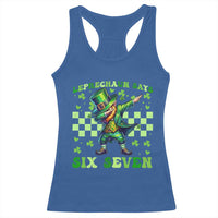 Leprechaun Six Seven Meme Racerback Tank Top Funny St Patricks Day Gift