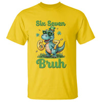 Funny Dinosaur Says Six Seven T Shirt St Patricks Day