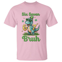 Funny Dinosaur Says Six Seven T Shirt St Patricks Day