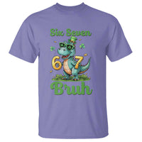 Funny Dinosaur Says Six Seven T Shirt St Patricks Day