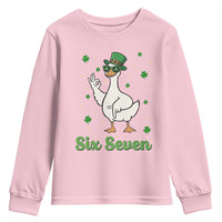 Lucky Goose Six Seven Meme Youth Sweatshirt St Patricks Day