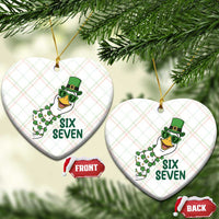 Chaotic Goose Six Seven Meme Ceramic Ornament Funny St Patricks Day Gift