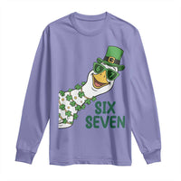Chaotic Goose Six Seven Meme Long Sleeve Shirt Funny St Patricks Day Gift