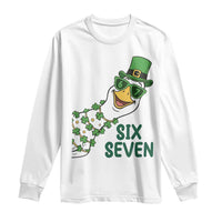 Chaotic Goose Six Seven Meme Long Sleeve Shirt Funny St Patricks Day Gift