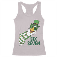 Chaotic Goose Six Seven Meme Racerback Tank Top Funny St Patricks Day Gift
