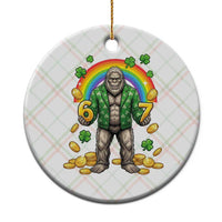 Bigfoot Six Seven Meme Ceramic Ornament Funny St Patricks Day Gift
