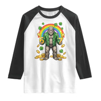 Bigfoot Six Seven Meme Raglan Shirt Funny St Patricks Day Gift