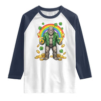 Bigfoot Six Seven Meme Raglan Shirt Funny St Patricks Day Gift