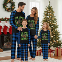 Bigfoot Six Seven Bruh Plaid Pajama Set Gen Z Irish Gift