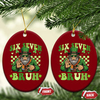 Bigfoot Six Seven Bruh Ceramic Ornament Gen Z Irish Gift