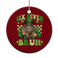Bigfoot Six Seven Bruh Ceramic Ornament Gen Z Irish Gift