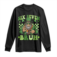 Bigfoot Six Seven Bruh Long Sleeve Shirt Gen Z Irish Gift