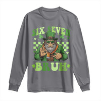 Bigfoot Six Seven Bruh Long Sleeve Shirt Gen Z Irish Gift