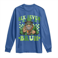 Bigfoot Six Seven Bruh Long Sleeve Shirt Gen Z Irish Gift