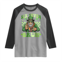 Bigfoot Six Seven Bruh Raglan Shirt Gen Z Irish Gift