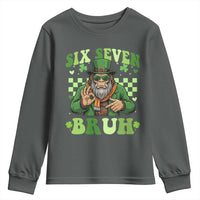 Bigfoot Six Seven Bruh Youth Sweatshirt Gen Z Irish Gift