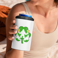 St Patricks Day Bigfoot Shamrock 4 in 1 Can Cooler Tumbler Six Seven Meme