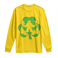 St Patricks Day Bigfoot Shamrock Long Sleeve Shirt Six Seven Meme