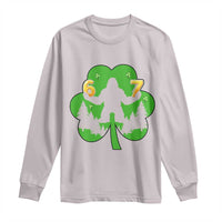 St Patricks Day Bigfoot Shamrock Long Sleeve Shirt Six Seven Meme