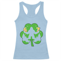 St Patricks Day Bigfoot Shamrock Racerback Tank Top Six Seven Meme