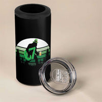 Funny St Patricks Bigfoot Says Six Seven 4 in 1 Can Cooler Tumbler Gen Z Irish Gift