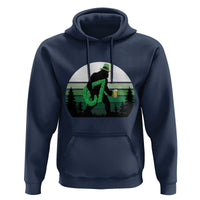 Funny St Patricks Bigfoot Says Six Seven Hoodie Gen Z Irish Gift