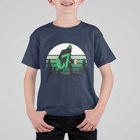 Funny St Patricks Bigfoot Says Six Seven T Shirt For Kid Gen Z Irish Gift