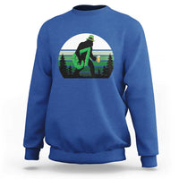 Funny St Patricks Bigfoot Says Six Seven Sweatshirt Gen Z Irish Gift