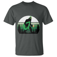 Funny St Patricks Bigfoot Says Six Seven T Shirt Gen Z Irish Gift