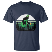 Funny St Patricks Bigfoot Says Six Seven T Shirt Gen Z Irish Gift