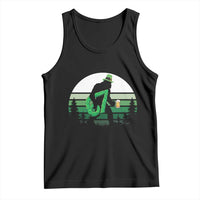Funny St Patricks Bigfoot Says Six Seven Tank Top Gen Z Irish Gift